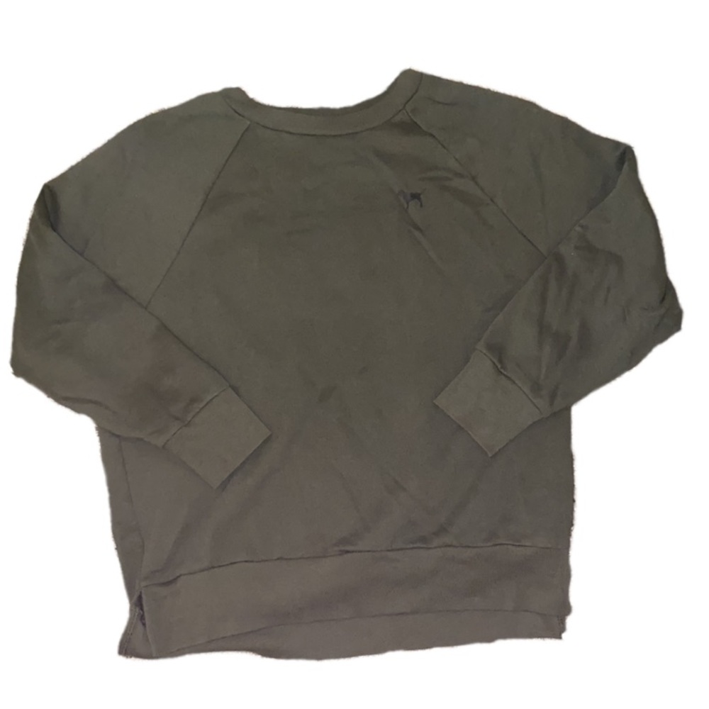 PINK Victoria’s Secret long sleeve green crew